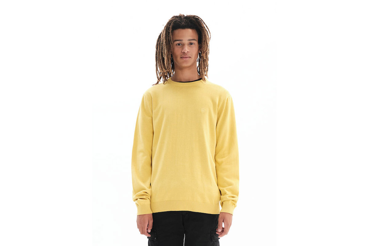 Basehit Μπλούζα Πλεκτή Ανδρική (222.BM70.91 YELLOW) Κίτρινο